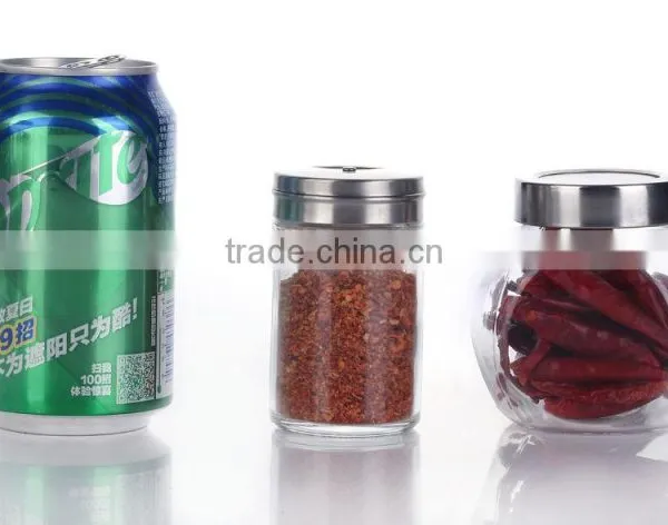 Set 10 Clear Glass Spice Jars With Metal Stand photo-2
