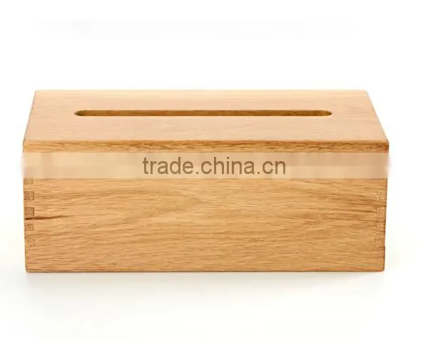 High Quality Plain Wood Car Tissue Box Cover photo-4