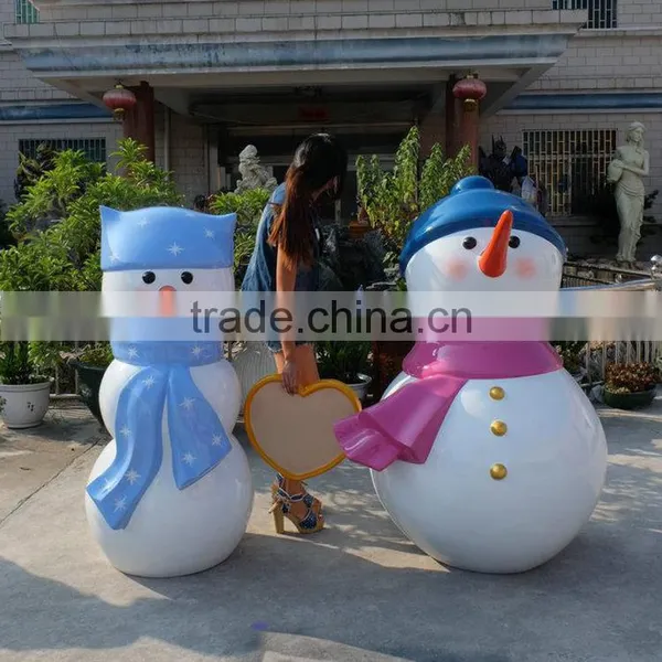 Wholesale Promotion Resin Craft Fiberglass Christmas Garden Statue Decorations photo-4