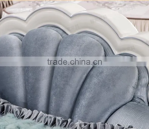 M511-1 French New Arrival Latest Design Luxurious Silk Fabric Sofa Set photo-4