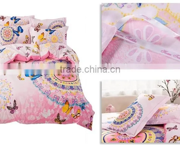 Elegant Pinkie Lady Princess Bedding Set of Sun and Butterfly, High Quality Girls Bedding Set BF11-05143c photo-2