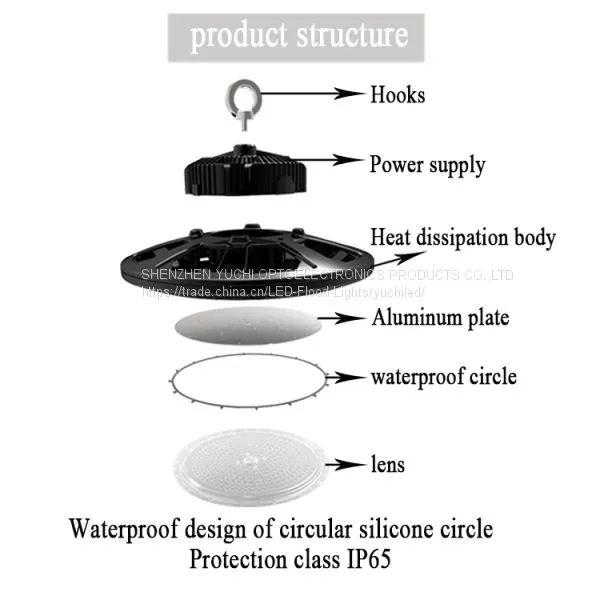 Shenzhen Good Guality Meanwell Driver 5 Years Warranty Waterproof Ufo 150W LED High Bay Light photo-4
