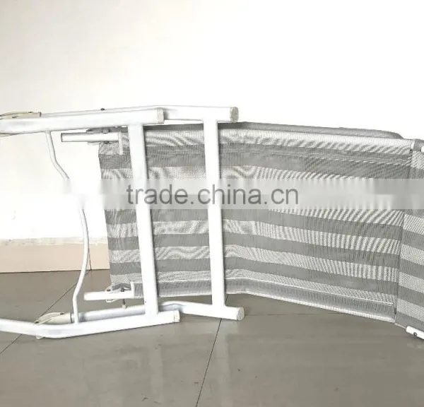 Steel Oval Tube Folding Beach Sun Bed Furniture Chair photo-5