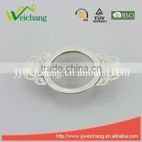 WCA292 Tea Strainer Steeper Infuser Extra-fine Mesh With Tray Flower Shape Best for Infusing photo-2