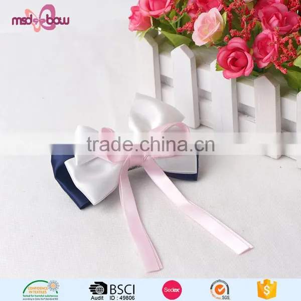 Fashion Design Ribbon Bow Alligator Korean Hair Clip for Girls photo-3