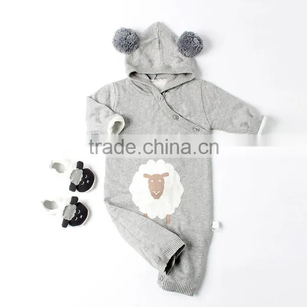 2017 Hot New Products Cartoon Pattern Hoodie Gifts Infants Toddlers Knitted Jumpsuits photo-2