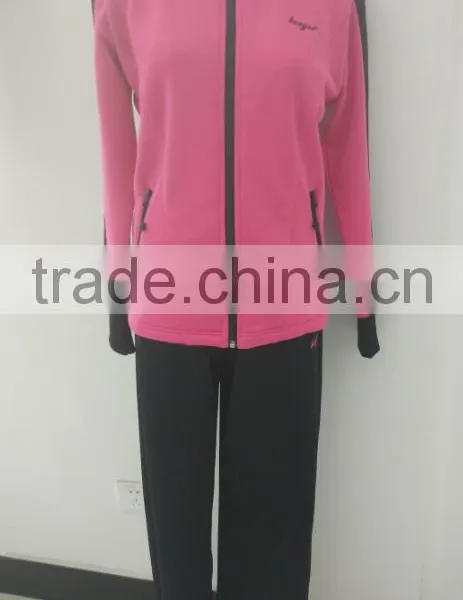 Best Sale Jogging 100%poly Tricot Sport Wear Suit photo-3