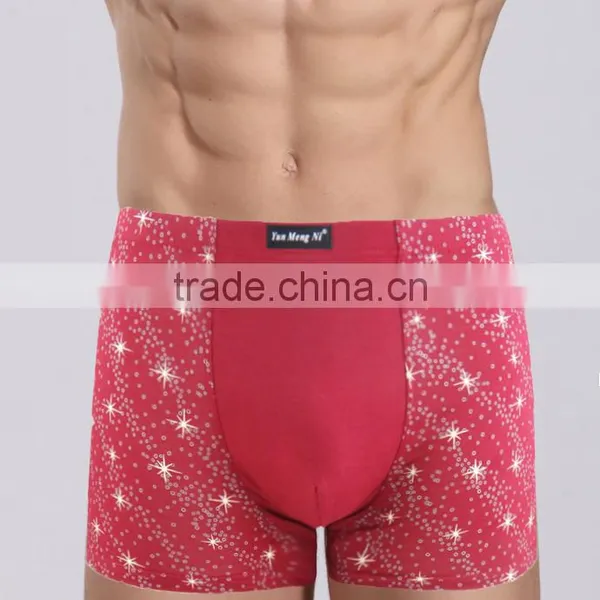Pretty Printing Men Shorts Bamboo Fiber Material Underwear Sexy Men Boxers photo-2