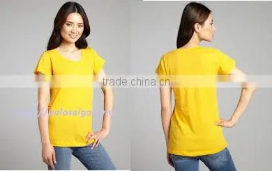 Viet Nam Manufacturer Cheap Wholesale Plain Blank Womens Tshirt photo-4