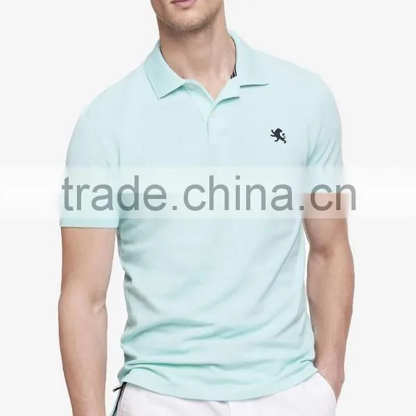 2015 Collar Design Mens Sports Slim Fit Pique Original Mens Polo T-shirts photo-5