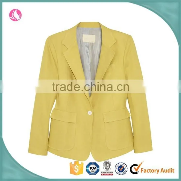 Women Fashion Custom 2015 Latest Design Formal Jacket Suit Blazer