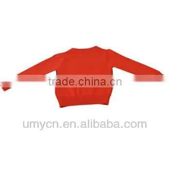 Girl's Cotton Ribbed Jacquard Pullover Sweater photo-2