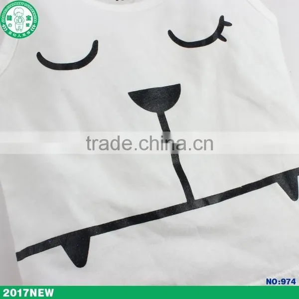 2017 Combed Cotton Cute Pattern Summer Children Clothing Baby Clothes photo-5