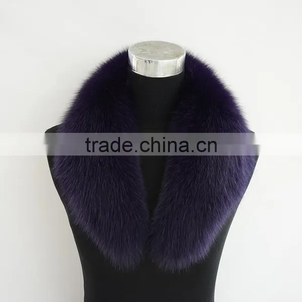 Myfur Wholesale Natural Red Fox Fur Collar Detachable Real Fur Collars photo-5