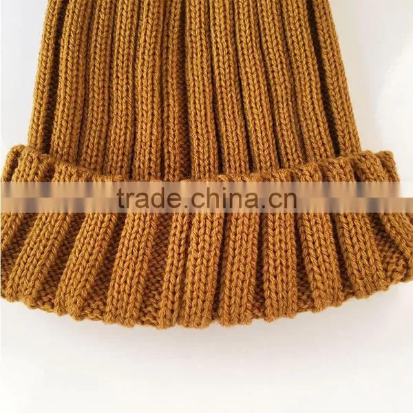 Myfur Detachable Natural Raccoon Fur Pompom Knit Hat Wholesale Winter Cap photo-4
