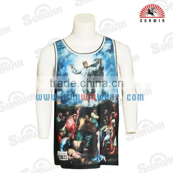 Latest Basketball Jersey Design 2016 With OEM Logo/artwork photo-6