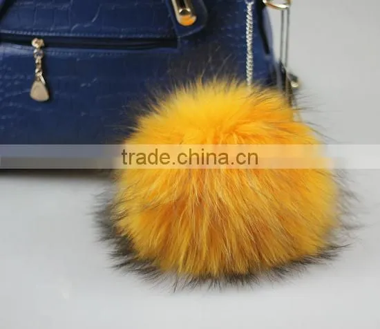 Wholesale Raccoon Fur Pom Poms photo-4