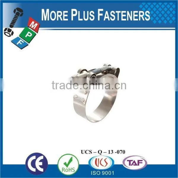 Made in Taiwan Stainless Steel Strong Stainless Steel Hose Clamps Flexible Hose Clamp T Bolt Hose Clamp photo-2