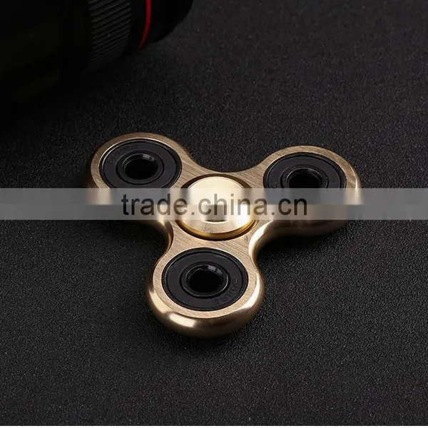Wholesale Anti Anxiety Desk Toy Alunimun Alloy LED Flashing Fidget Spinner photo-3