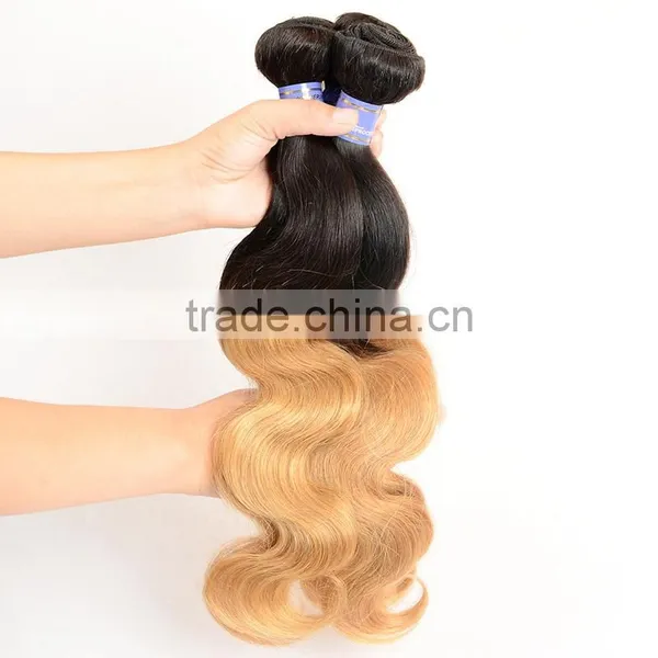Factory Direct Wholesale Paypal Accept Fast Shipping 1b/27 Two Tone Hair Weave photo-6