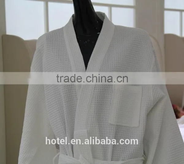 100% Cotton Hotel Waffle Bath Robe photo-4