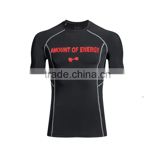 Men Running Fitness With Reflective Printing Logo China Sports Wear photo-4