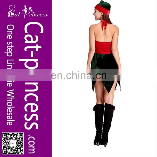 Seductive Fashion Halter Neck Girls Christmas Dress photo-6