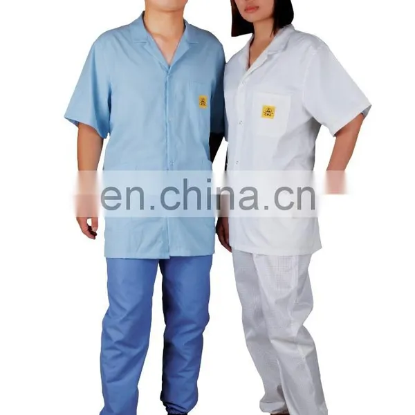 Hot Sell Esd Blue Antistatic Work Smock photo-4
