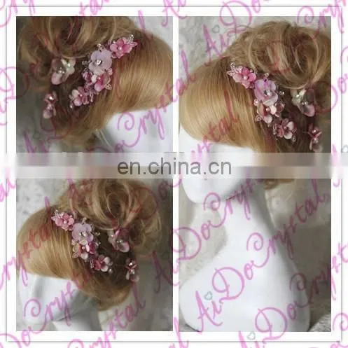 Aidocrystal Fashion Elegance Rhinestone Ribbon Hair Pin Multifunctional Headwear photo-3