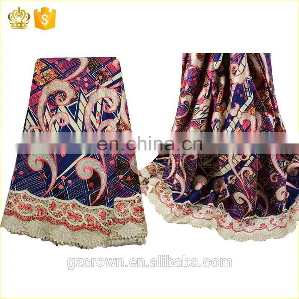 Fashion New Arrival French Net Lace African Wax Cotton Fabric Veritable Embroidery Lace FabricH170112005 photo-5