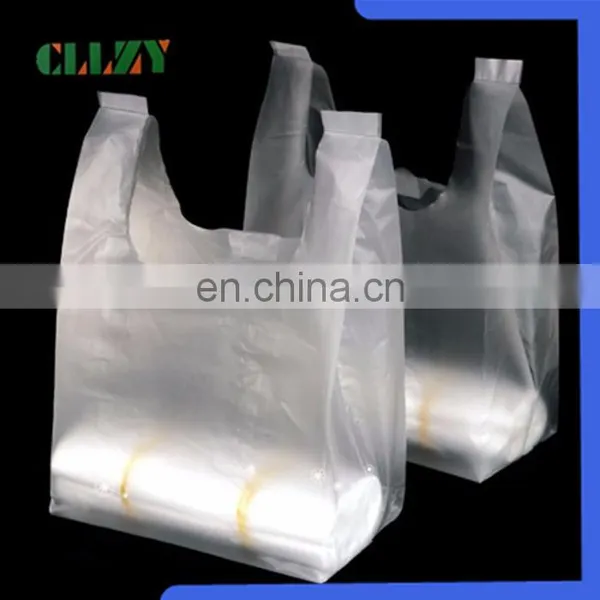 1 Dollar Shop White Vest Style PLA Carrier Bags With Free Sample photo-2