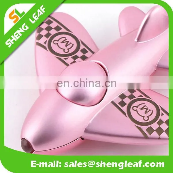 Creative Pink Airplane Shaped Metal Keychain for Girls photo-2