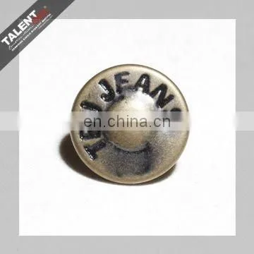 Custom Personality Brand Logo Denim Metal Buttons for Jeans photo-4