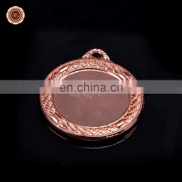 Wr Wholesale Metal Medal High Quality Custom Bronze Blank Medal With Colorful Ribbon