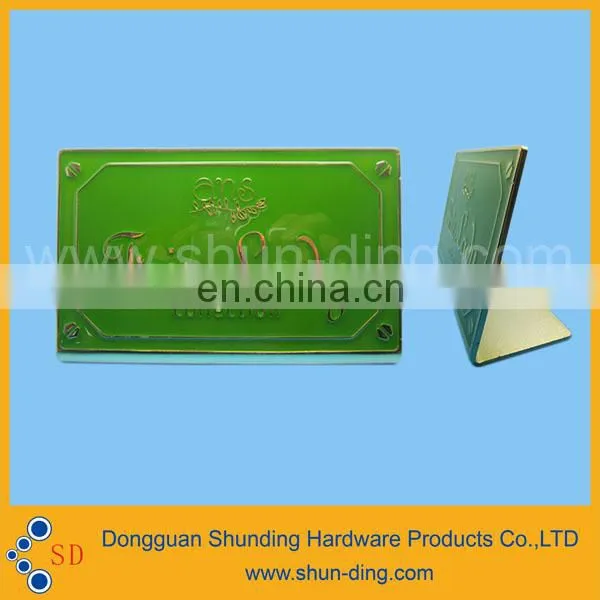 Colorful Soild Standing Viable Metallic Logo Nameplate photo-2
