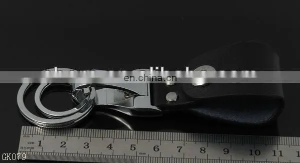 Genuine Leather Belt Key Chain With Keyring-GK080 photo-5