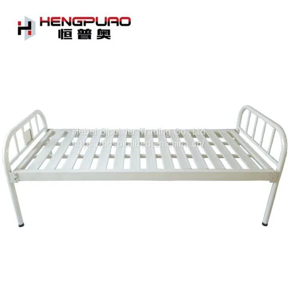 Accessories Option Patient Simple Plat Steel Hospital Manual Bed With King Size photo-2