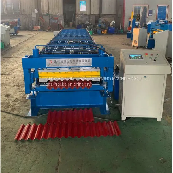 Roof Double Layer Galvanized Sheet Roll Forming Machine photo-4