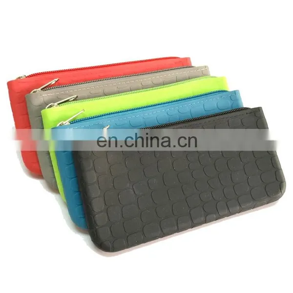 Surface Leather Shape Wallet Purse Lady's Clutch Zipper Pouch Fashion Silicone Bag photo-2