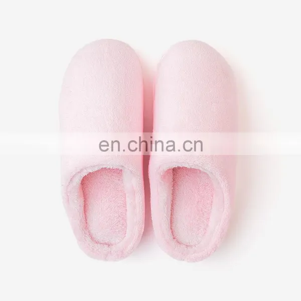 Womens Unisex Coral Fleece Slide On Couple Home House Slipper With Memory Foam photo-5