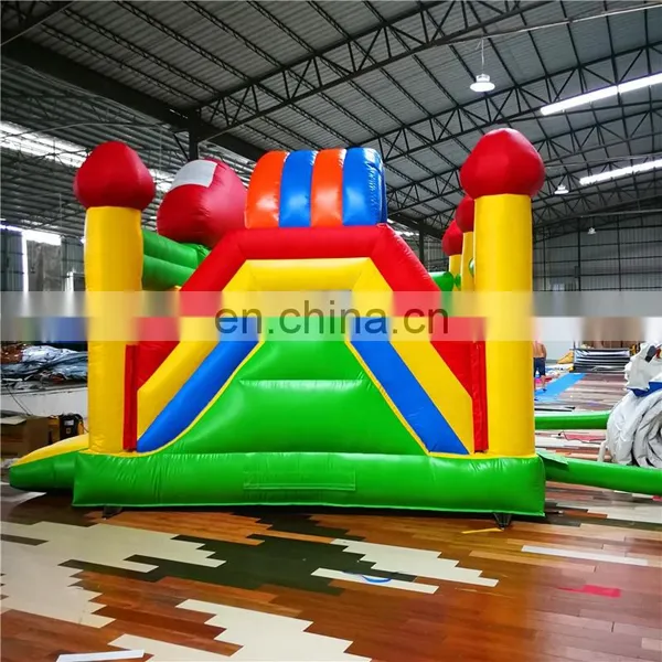 Mushroom Castle Inflatable Bounce Castle With Slide ,Inflatable Jumping Bouncer for Children photo-5