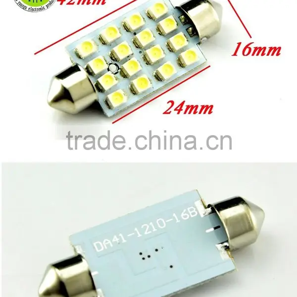 C5W 39mm 41mm 3528 1210 16 SMD photo-2