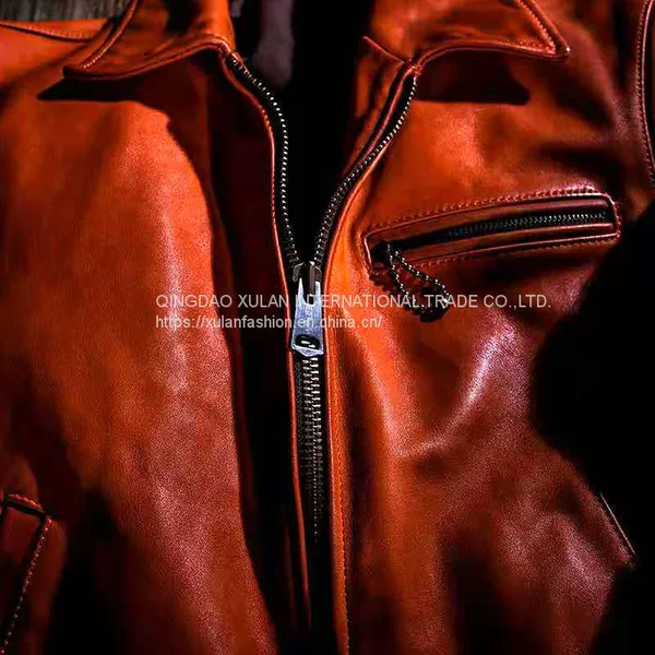 2021 High Quality Classic Men's Genuine Cowhide Leather Jacket photo-2