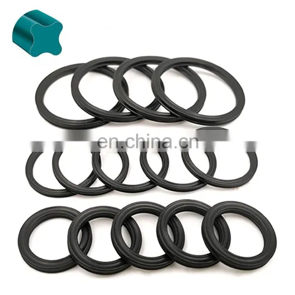 Good Quality OEM Nitrile NBR FKM Quad Ring Mechanical Hydraulic Quad-Ring Seal Rubber X Ring photo-5