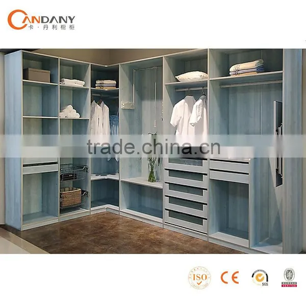 Classic Wooden Wardrobe , Wardrobe Closet Clothes Rack