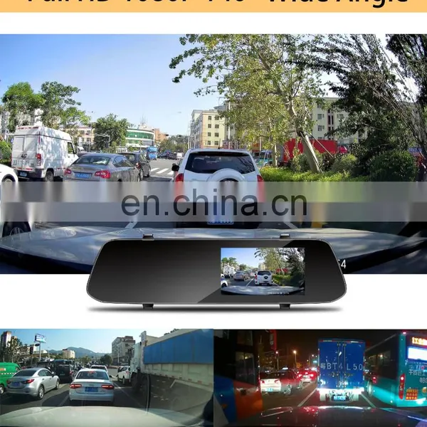 HD Anti-shake Video Recorder Car Dvr Rear View Mirror With Dual Lens Camera Dashcam photo-4