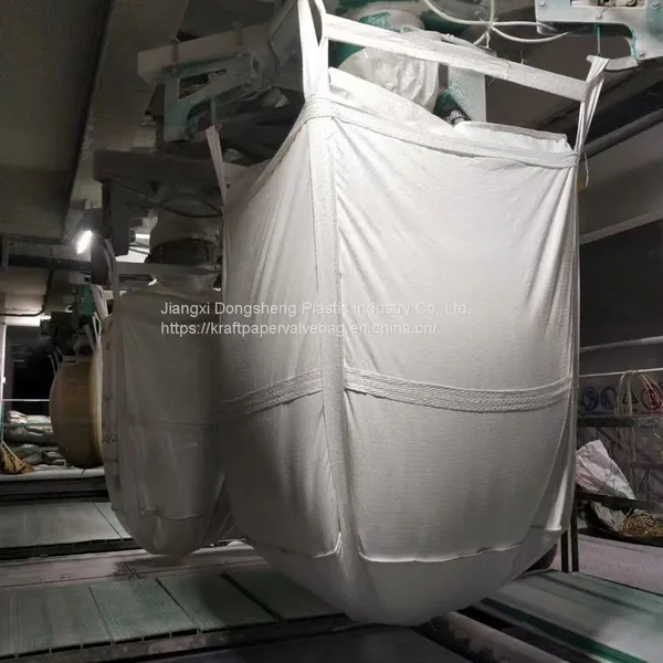 Tubular Open Top 1 Ton Jumbo Pp U Panel Ton Bag For Salt Fbic Pp Material Big Bulk Bag photo-2