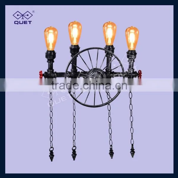 Excellent Quality Iron Industrial Water Pipe Lighting Wall Lamp photo-2