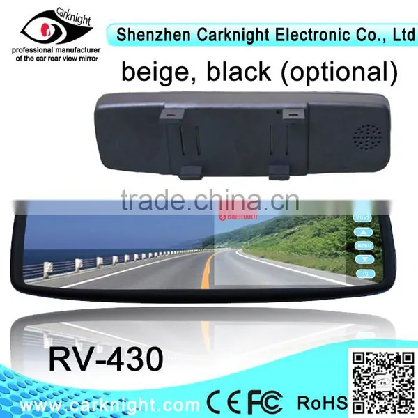 Good Quality 4.3 Inch TFT-LCD Rearview Mirror Car Monitor Touch Button photo-2