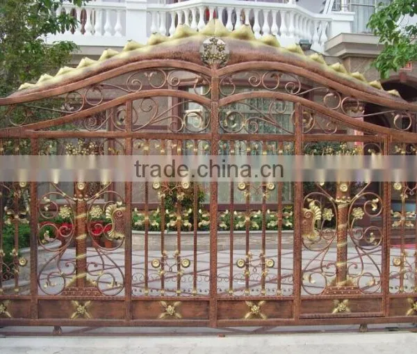 Guangzhou Galvanized Iron Metal Gates,iron Slide Gate,security Iron Gates photo-4